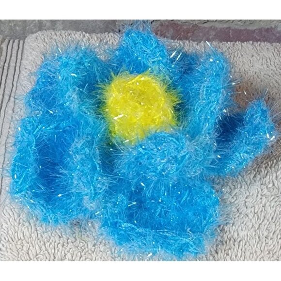 Blue and Yellow Flower Scrubby - Picture 7 of 9